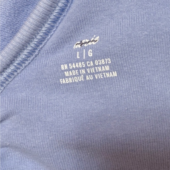 Aerie Towel Terry Cinch Ruched Cropped Pullover Sweatshirt - Picture 4 of 5